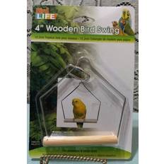 Pets Penn Plax Bird Life 4 Inch Wooden Bird Cage