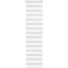 Gardiner & Tillbehör vidaXL Rullgardin Zebra Vit 60x230 cm Tyg 55,9 cm Polyester