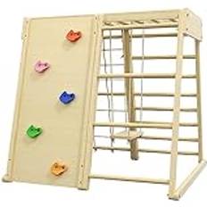 Homcom 5-i-1 Klätterset Med Gunga 120 x 105 x 120 cm