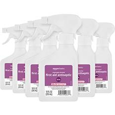 First Aid Amazon Basics Isopropyl Alcohol First Aid Antiseptic Spray Bottle 10 Fluid Ounces 6-Pack