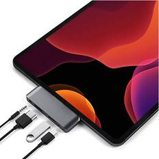 Satechi Type-C Mobile Pro Hub Adapter with USB-C PD Charging, 4K HDMI, USB 3.0 & 3.5mm Headphone Jack – For M2/ M1 iPad Pro, M1 iPad Air, iPad Mini and more