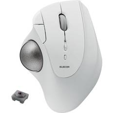 White Trackballs Elecom Ergonomic Comfort Design Trackball M-IT10BRWH