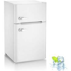 Kismile Double Door Refrigerator 3.2 Cu.ft White