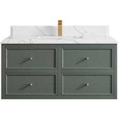 Willow Collections Roswell Floating 42 Inch Bathroom Vanity