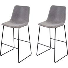Sitzhocker MCW MCW Barhocker E54 2er-Set Grau Sitzhocker