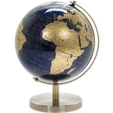 Lesser & Pavey Vintage Rotating Gold and Blue World Globe 19 cm Decorative Item
