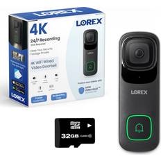 Lorex 4K Wired WiFi Smart Video Doorbell Camera