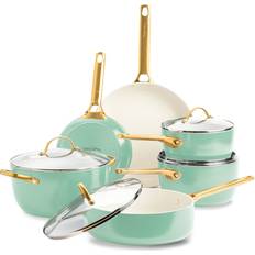 GreenPan Padova Grytset 6 Delar Mint Set med lock