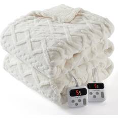 Caromio Electric Blanket King Size 90" x 100" Blankets White