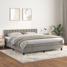 vidaXL mit Matratze 180x200 cm Samt Boxspringbett