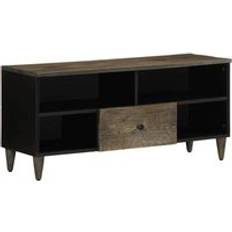 vidaXL Cabinet Black 100 x 33 x 46 cm TV Bench