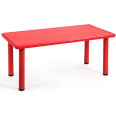 Plastic Tables Costway Kids Plastic Rectangular Learn Play Table 47 x 23.5 x 19.5 in