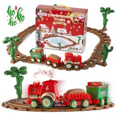 Prextex Christmas Train Set Musical Xmas Train