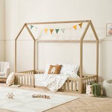 Tutti Bambini Casa Grande Montessori Toddler Floor Bed 90 x 200 cm Harvest Oak