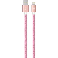 Mobile Phone Cleaning Lax Gadgets Glitter Nylon Braided [Apple MFi Certified] Fast Charger iPhone Lightning Cable, iPhone Cord Compatible with iPhone 14/13 /12/11 Pro Max/XS MAX/XR/XS/X/8/7/SE/5S/6S/ iPad, iPod & More (10FT-Rose)