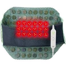 Red light heating pad for back pain cramps relief with strap jade stone heating 3.44 Pounds