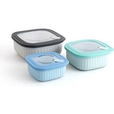 Bidasoa Set om 3 Mia Flerfärgade Matlådor 450 ml 850 ml 1.4 L Matlåda