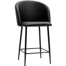 Metall Sitzhocker Miliboo Design Barhocker Schwarz H68 cm Sitzhocker