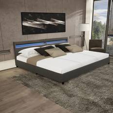 Letti Regolabili Home Deluxe Familiare Cassetti Nube Grigio Scuro Letto Regolabile