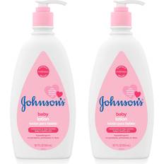 Pink Baby Skin Johnson's Moisturizing Mild Pink Baby Lotion 18 Fl Oz Pack of 2