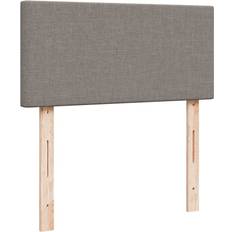 190 cm - 90 cm Kontinentalsenge vidaXL Med Madras 90x190 cm Gråbrun Kontinentalseng
