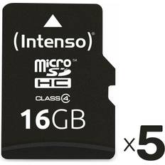 Intenso MicroSDHC Card 16 GB 5er Pack