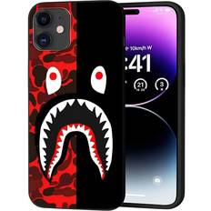 Shark UIHDJNA Funny Face Pattern Compatible with iPhone 11 Case, Cool Teeth for iPhone 11 Cover Case Soft Silicone TPU Shock Protective Case for Girls Boys Women 6.1 inch