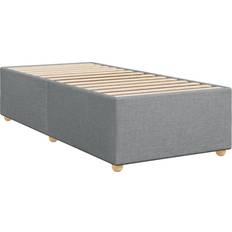 Continentaal Bedden vidaXL Mit Matratze Hellgrau 80 x 200 cm Boxspringbett