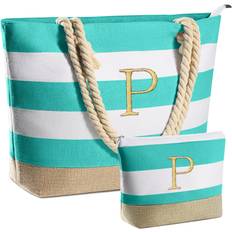 Canvas Beach Bags YooLife Monogram Travel Canvas Beach Bag - Waterproof