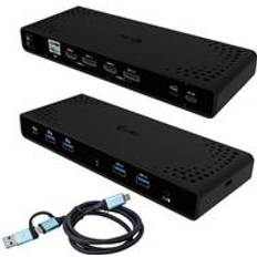 I-TEC Dockingstation USB-C USB4 Thunderbolt 3 4 - 2 x HDMI 2 x DP+ - 1GbE