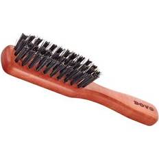 Dovo Beard brush with handle pear wood boar bristles Brown Medium