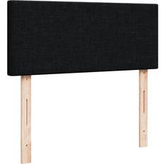 vidaXL Med Madras 120x190 cm Stof Sort Kontinentalseng