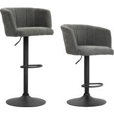 Sitzhocker Homcom Drehbar Barhocker 2er-Set Grau Sitzhocker 2Stk.