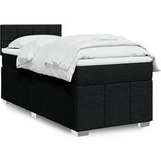 vidaXL Mit Matratze Schwarz 100x200 cm Boxspringbett