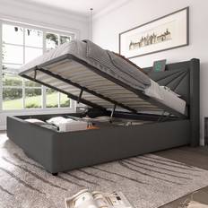 Polsterbett 180 x 200 cm mit USB Typ-C