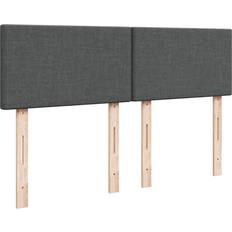 vidaXL Ramsäng Med Madrass Mörkgrå 160x200 cm Kontinentalsäng