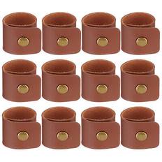 Leather Napkin Rings Uxcell 12 Pcs Leather Rings Brown Napkin Ring