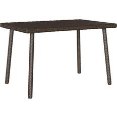 Synthetic Rattan Garden Table vidaXL Garden Coffee Table Rectangular 60 x 40 x 37 cm