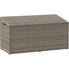 VidaXL Hyndebokse vidaXL Opbevaringskasse Til Haven 110 x 50 x 58 cm Polyrattan Grå