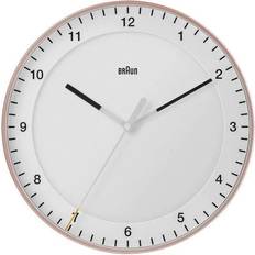 Braun Vægure Braun BC 17 PW DCF Radio Analog Hvid Pink Vægur