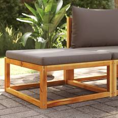 Zitkussen Tuinstoelen vidaXL Gartenhocker 65 x 65 x 29 cm Massivholz Akazie