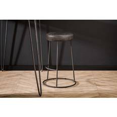 Faux Leathers Stools KAWOLA Kawola Barhocker Banco Kunstleder Grau Seating Stool