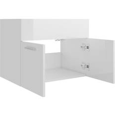 Bathroom Furniture vidaXL Sink Cabinet High Gloss White 60 x 38.5 x 46 cm