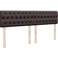 Senge & Madrasser vidaXL Med Madras 180x200 cm Stof Mørkebrun Kontinentalseng