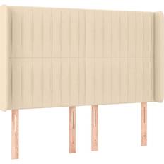 Senge & Madrasser vidaXL med LED-lys 140x200 cm Stof Cremefarvet Kontinentalseng