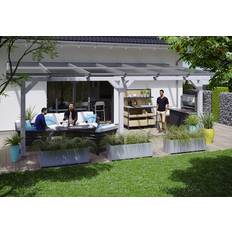 Terrassenmarkisen Skanholz Terrassenüberdachung Andria 648 x 400 cm Leimholz