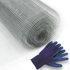 Gitterzäune Floordirekt Drahtgitter Verzinkt Maschenweite 6,3 mm 5 m