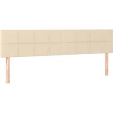 160cm Kontinentalsängar vidaXL Ramsäng Med Madrass & LED Gräddvit 160x200 cm Tyg Kontinentalsäng