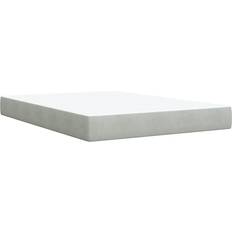 160cm Kontinentalsängar vidaXL Ramsäng Med Madrass Ljusgrå 160x200 cm Kontinentalsäng