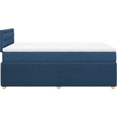 Senge & Madrasser vidaXL Med Madras 120x190 cm Stof Blå Kontinentalseng